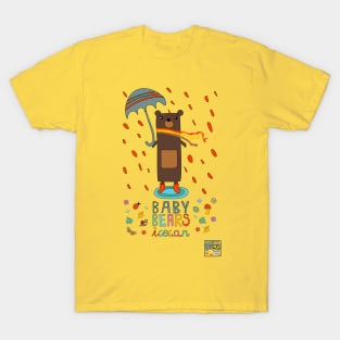 Baby Bears in the rain T-Shirt